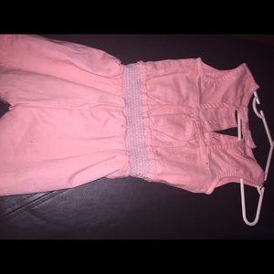 Peach blinged out Romper